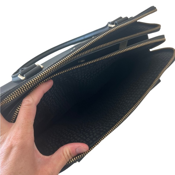 Kate Spade Terri Grove Street Structured Leather satchel W/ Gold Hardware - Picture 10 of 14